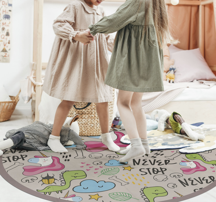 Tapis vinyle pour enfants conception de licorne ludique - TenStickers