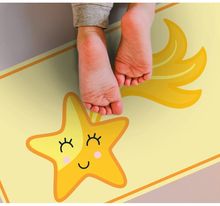 Tapis vinyle pour enfants conception d'étoile joyeuse - TenStickers
