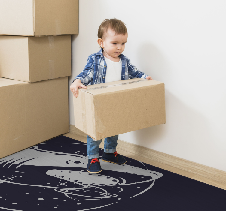 Tapis vinyle autres tapis requin cosmique de l'espace - TenStickers