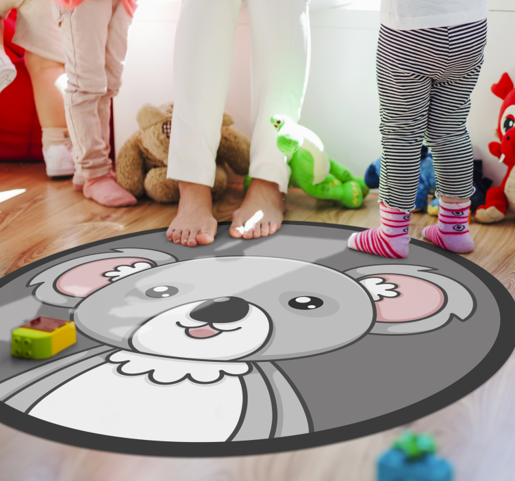 Tapis vinyle pour enfants illustration de koala mignon - TenStickers