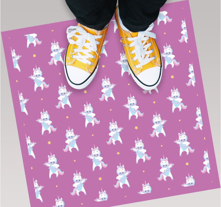 Tapis vinyle autres tapis motif de licorne fantaisiste - TenStickers