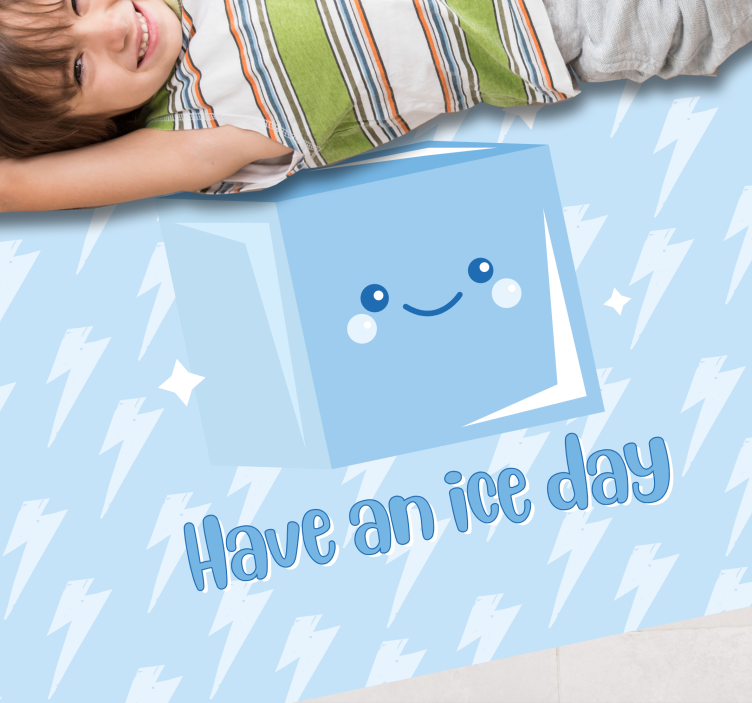 Tapis vinyle pour enfants prendre une glace - TenStickers