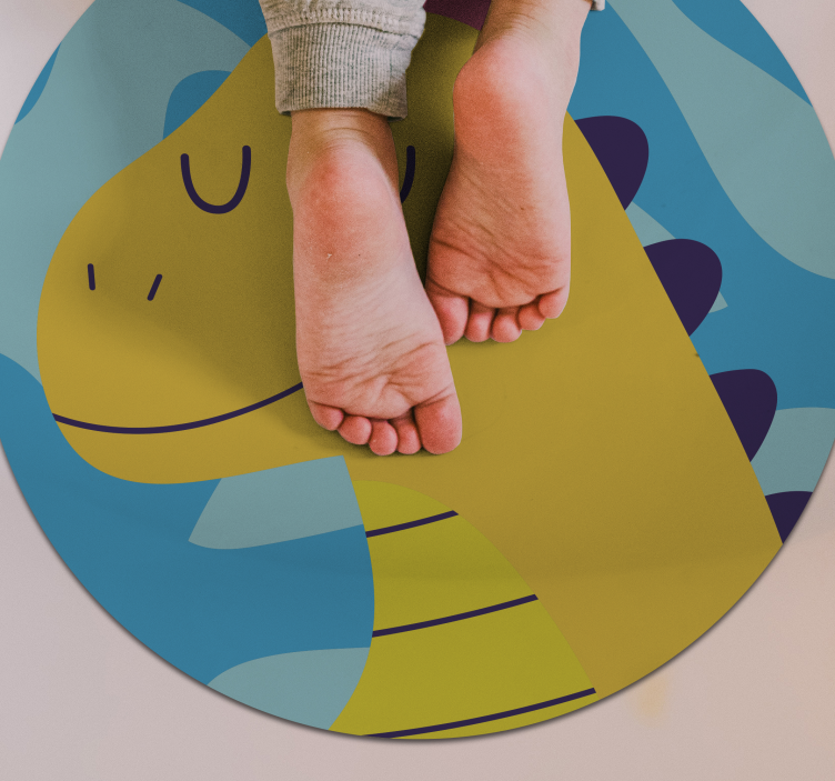 Tapis vinyle pour enfants thème de la fête des dinosaures - TenStickers
