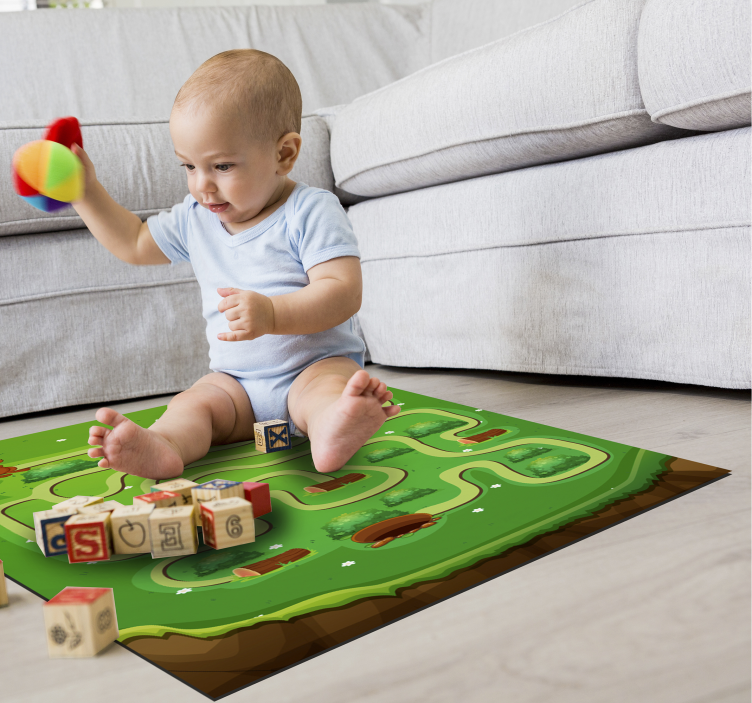 Tapis vinyle jeux parcours ludique - TenStickers