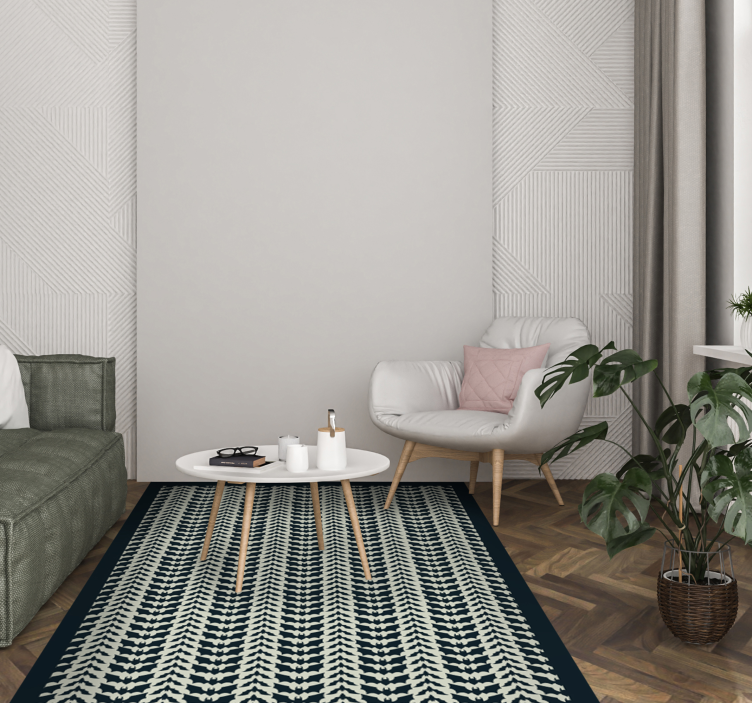 Tapis vinyle rayures complexité des chevrons - TenStickers