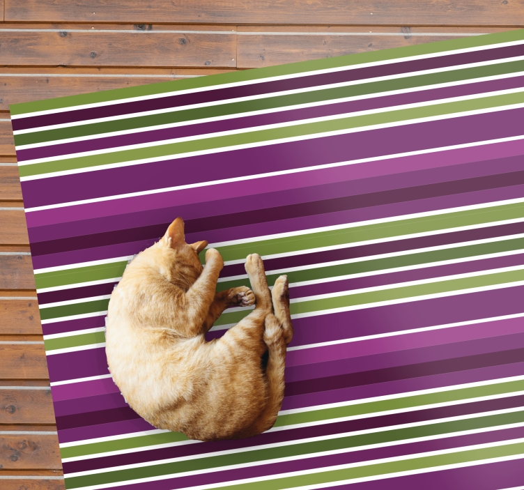 Tapis vinyle rayures violet horizontal - TenStickers
