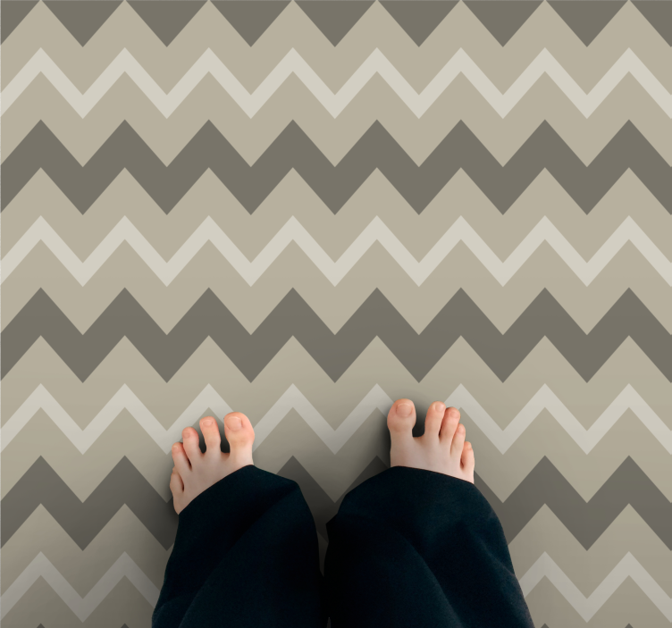 Tapis vinyle rayures motifs de lignes en chevrons - TenStickers