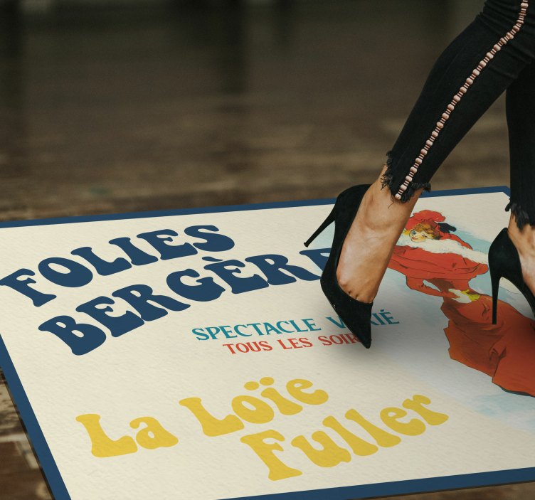 Tapis vinyle rétro folies bergère - TenStickers