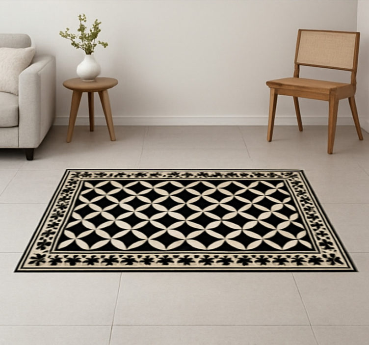 Tapis vinyle salon design traditionnel espagnol - TenStickers