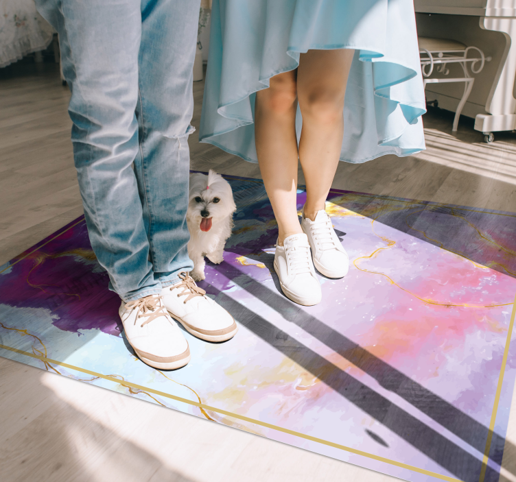 Tapis vinyle texture abstrait marbré - TenStickers