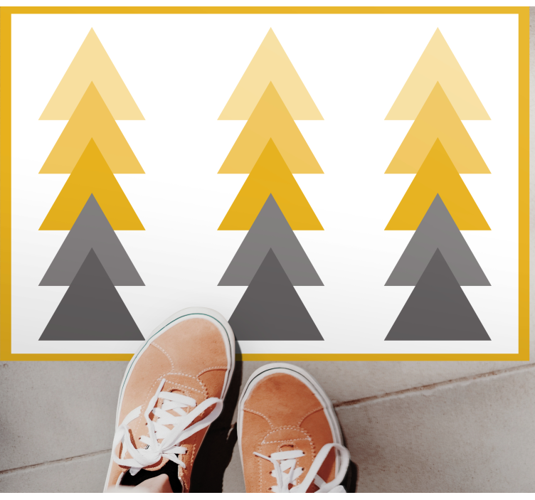 Tapis vinyle géométrique cascade de couleurs triangulaire - TenStickers
