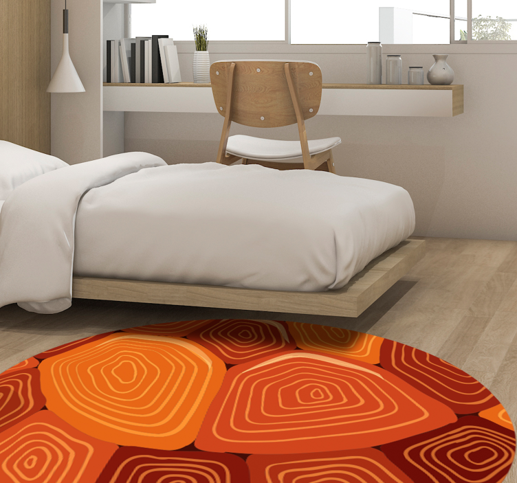 Tapis vinyle texture contours organiques - TenStickers