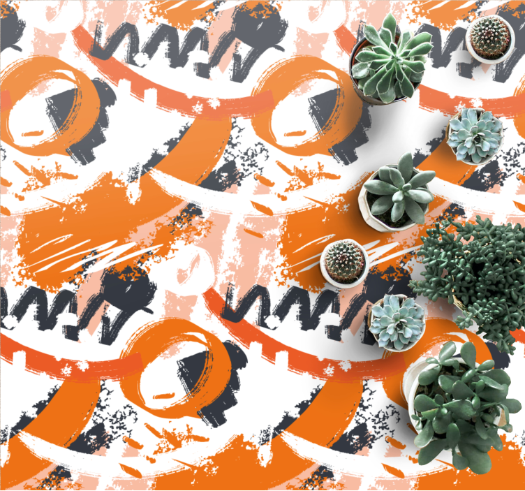 Tapis vinyle design moderne des formes abstraites éclatent - TenStickers