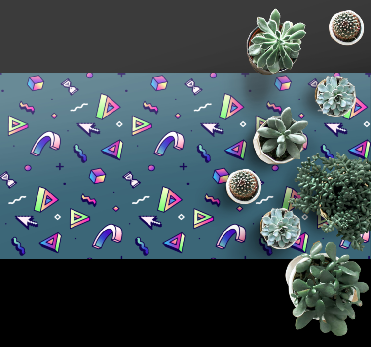 Tapis vinyle texture éclaboussure de couleur géométrique - TenStickers