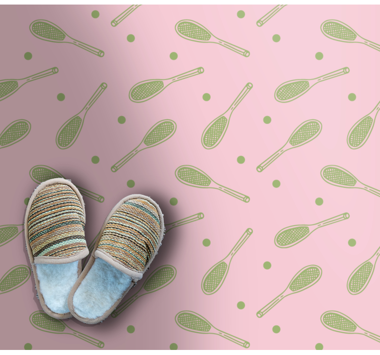 Tapis vinyle jeux modèle de raquette - TenStickers