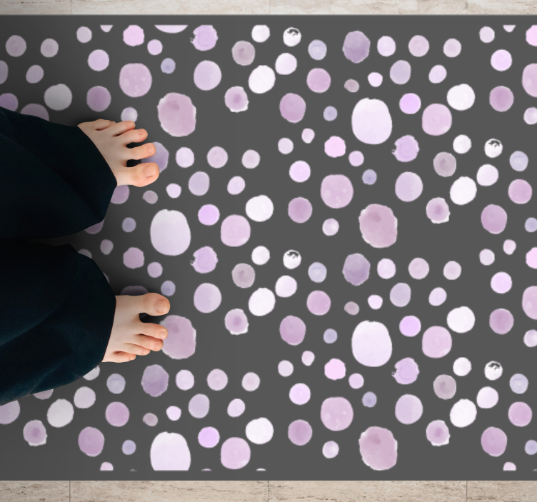 Tapis vinyle texture pois doux - TenStickers