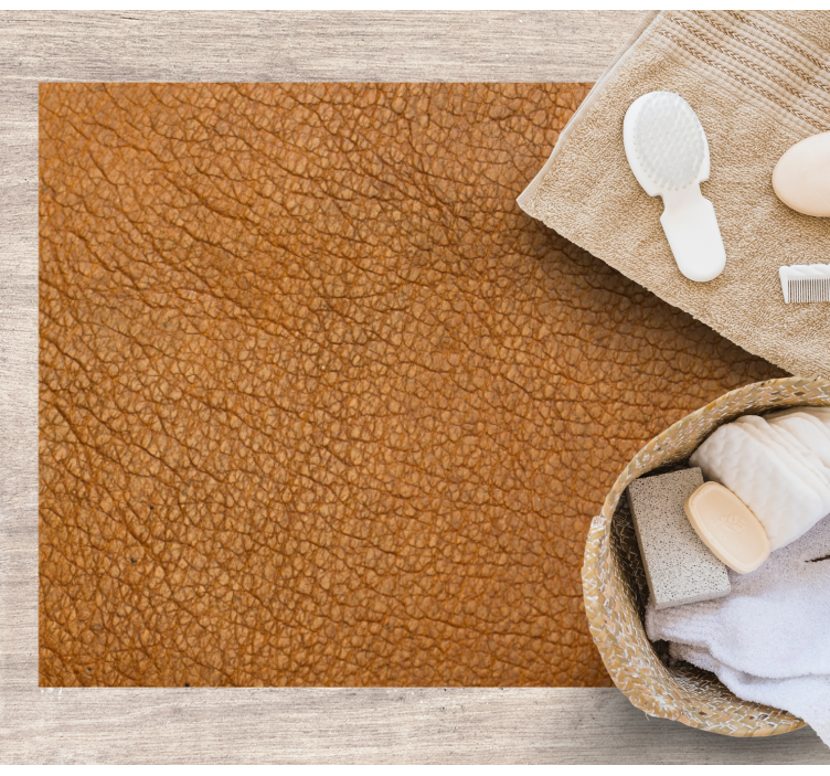 Tapis vinyle texture surface semblable à du cuir - TenStickers