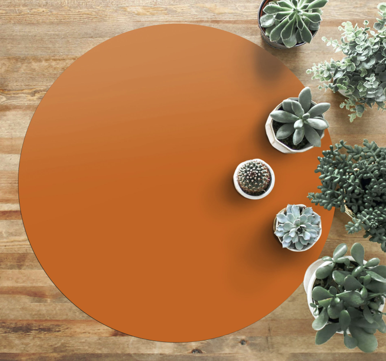 Tapis vinyle orange nuances de terre chaudes - TenStickers