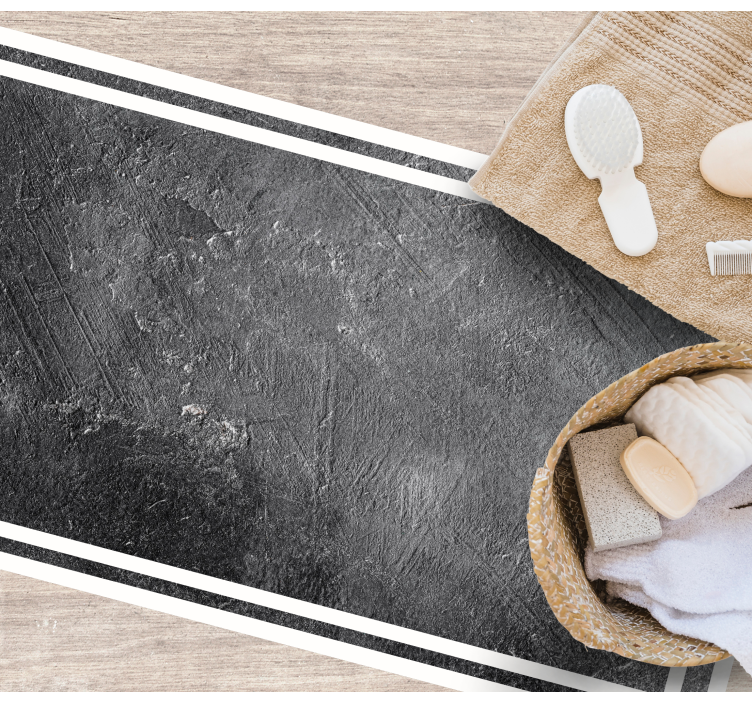 Tapis vinyle textures effet terreux noir - TenStickers