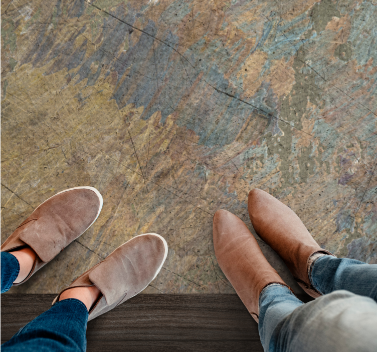 Tapis vinyle textures superposition texturée abstraite - TenStickers