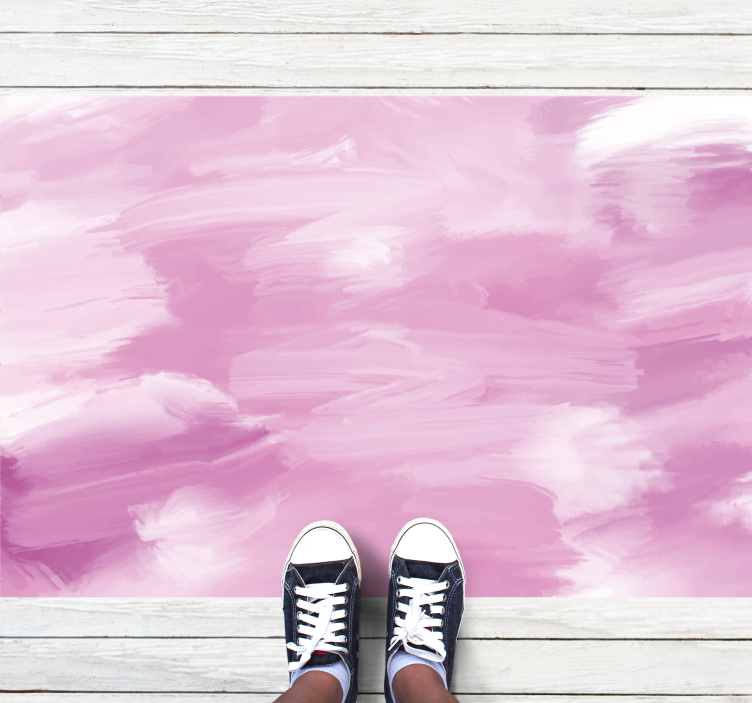 Tapis vinyle textures tons roses doux - TenStickers