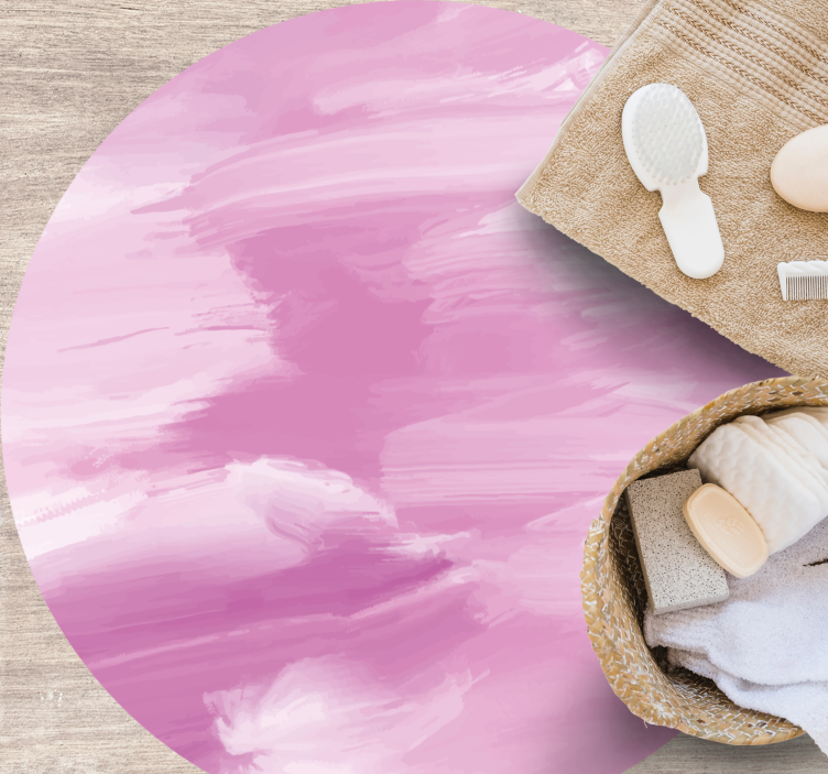 Tapis vinyle textures tourbillons de rose doux - TenStickers