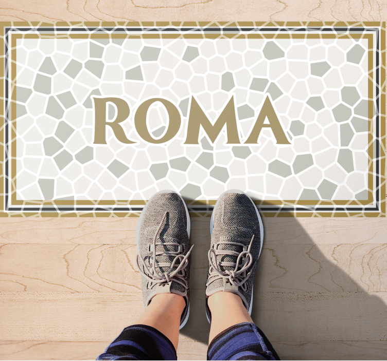 Tapis vinyles personnalisable rome personnalisé - TenStickers