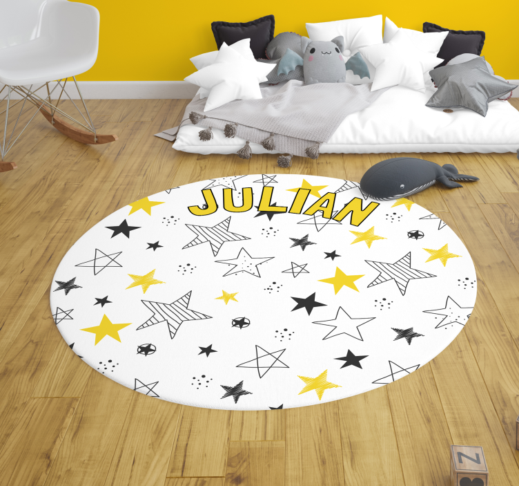 Tapis vinyles personnalisable thème étoilé personnalisé - TenStickers