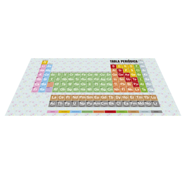 Tableau périodique enfants tapis en vinyle  - TenStickers