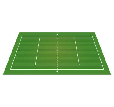 Tapis de vinyle pour adolescent terrain de tennis - TenStickers