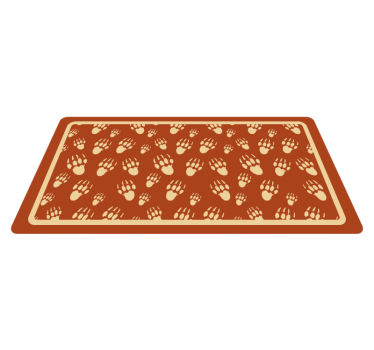 Tapis vinyle motif animal conception de modèle de patte - TenStickers