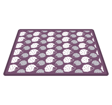 Tapis vinyle pour enfants hérissons de dessins animés - TenStickers