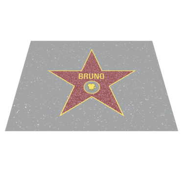Tapis vinyle personnalise Couleurs pantone avec nom - TenStickers