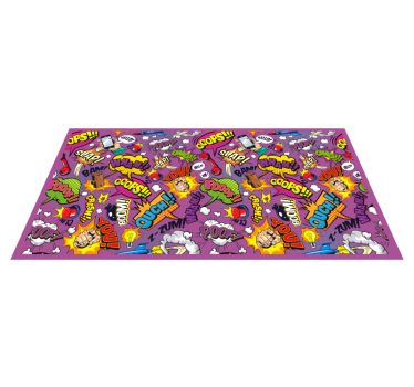 Tapis vinyle ado bulles de dialogue comiques - TenStickers
