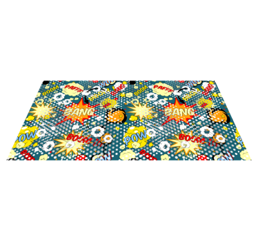 Tapis vinyle ado explosions de bandes dessinées - TenStickers