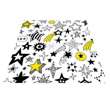 Tapis vinyle ado motif de nuit étoilée - TenStickers
