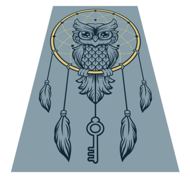 Tapis vinyle ado attrape-rêves hibou - TenStickers