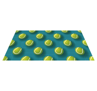Tapis vinyle ado modèle de balle de tennis - TenStickers
