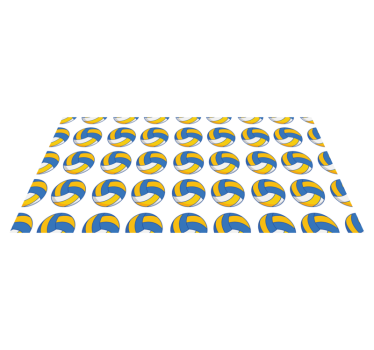 Tapis vinyle ado ballons de volley-ball - TenStickers