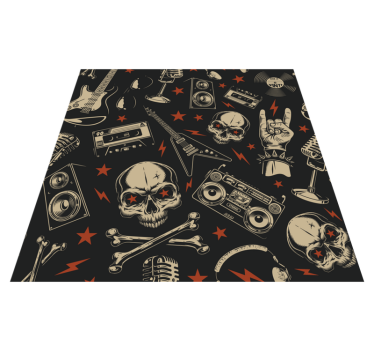 Tapis vinyle ado thème de la musique rock - TenStickers