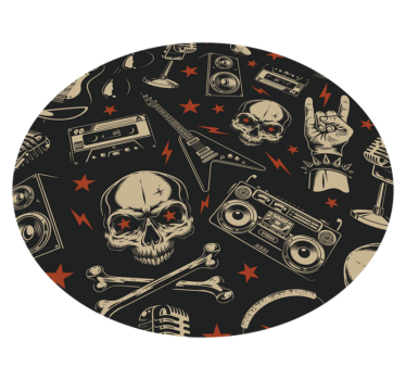 Tapis vinyle ado style de musique rock - TenStickers