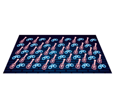 Tapis vinyle ado motifs inspirés de la musique - TenStickers