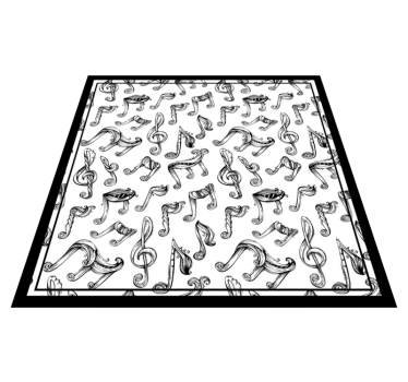 Tapis vinyle ado concept de notes de musique - TenStickers