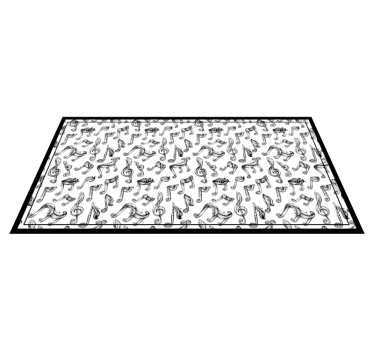 Tapis vinyle ado conception de notes de musique - TenStickers