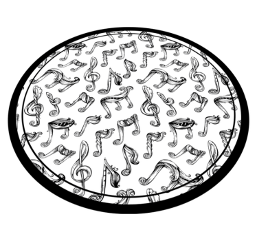 Tapis vinyle ado modèle de notation musicale - TenStickers