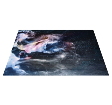 Tapis vinyle ado tourbillons de fumée cosmique - TenStickers