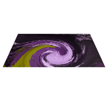 Tapis vinyle ado flux de couleurs en spirale - TenStickers