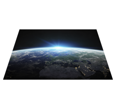 Tapis vinyle ado l'horizon lumineux de la terre - TenStickers