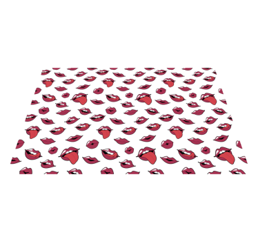 Tapis vinyle ado pop art lèvres - TenStickers