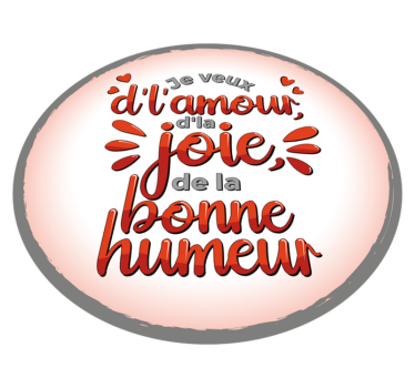Tapis vinyle rond paroles de chanson Je veux - TenStickers